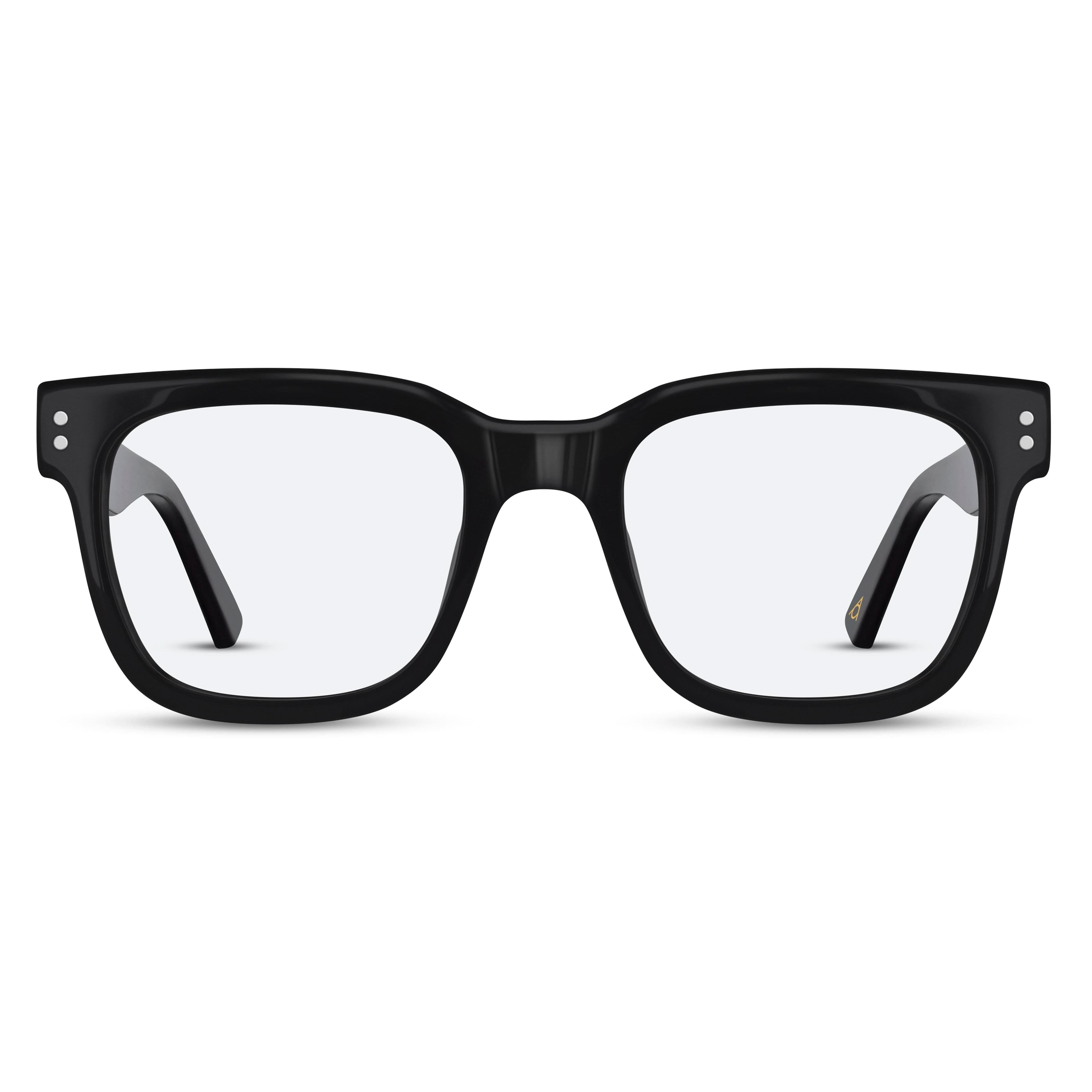 Front view of Arhlo frame ARH004#color_C1 Matt Black