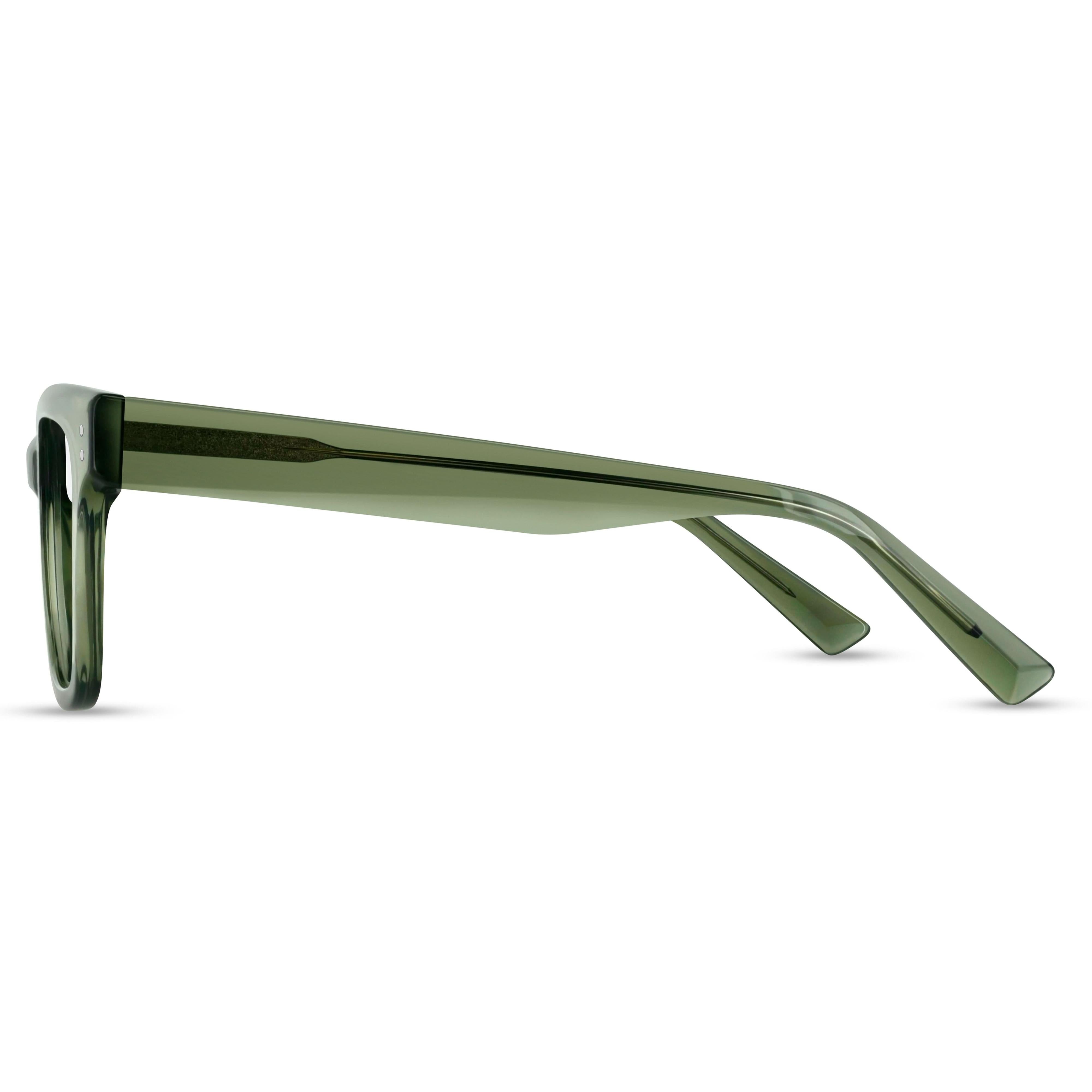Angled view of Arhlo frame ARH004#color_C2 Polished Olive