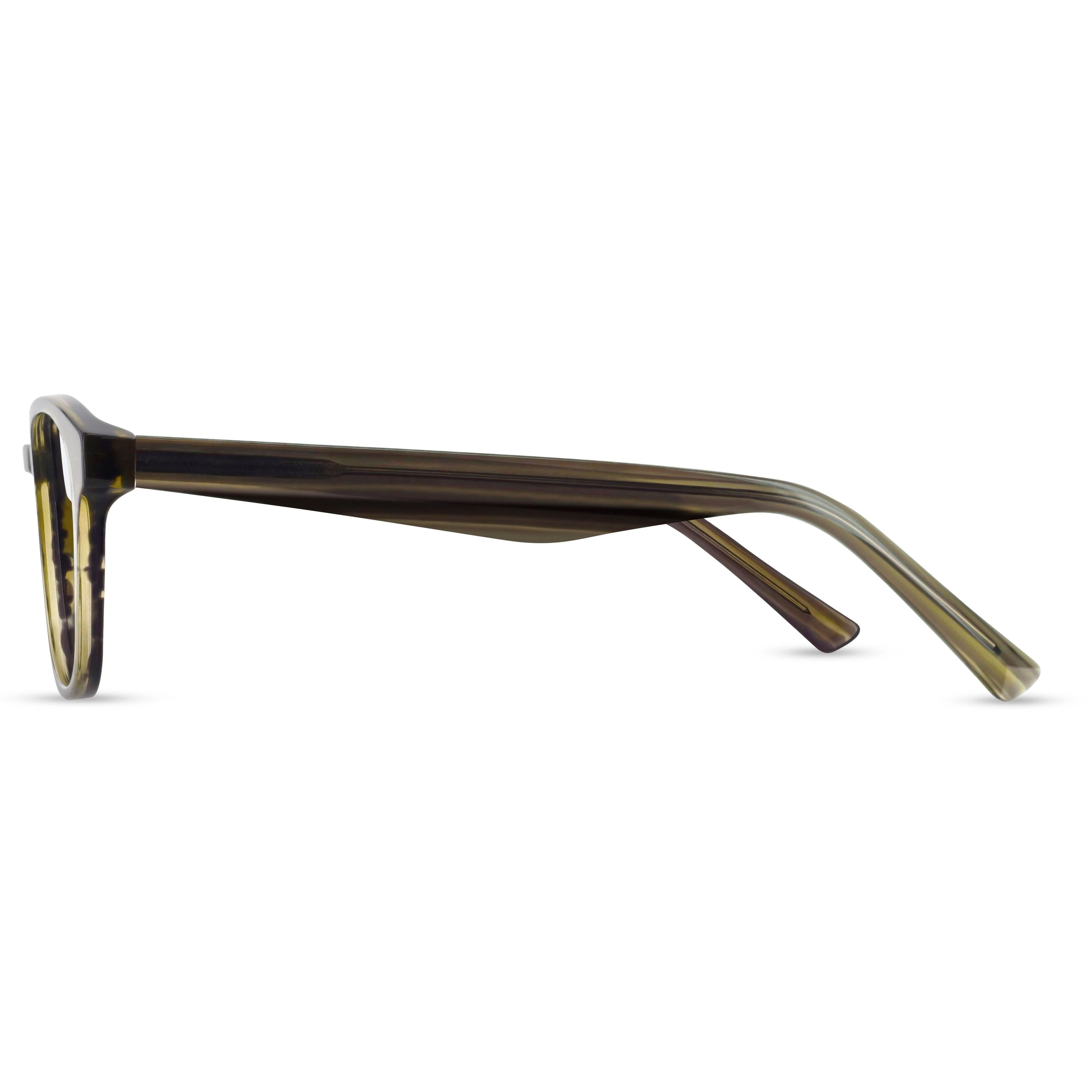 Angled view of Arhlo frame ARH006#color_C1 Polished Green