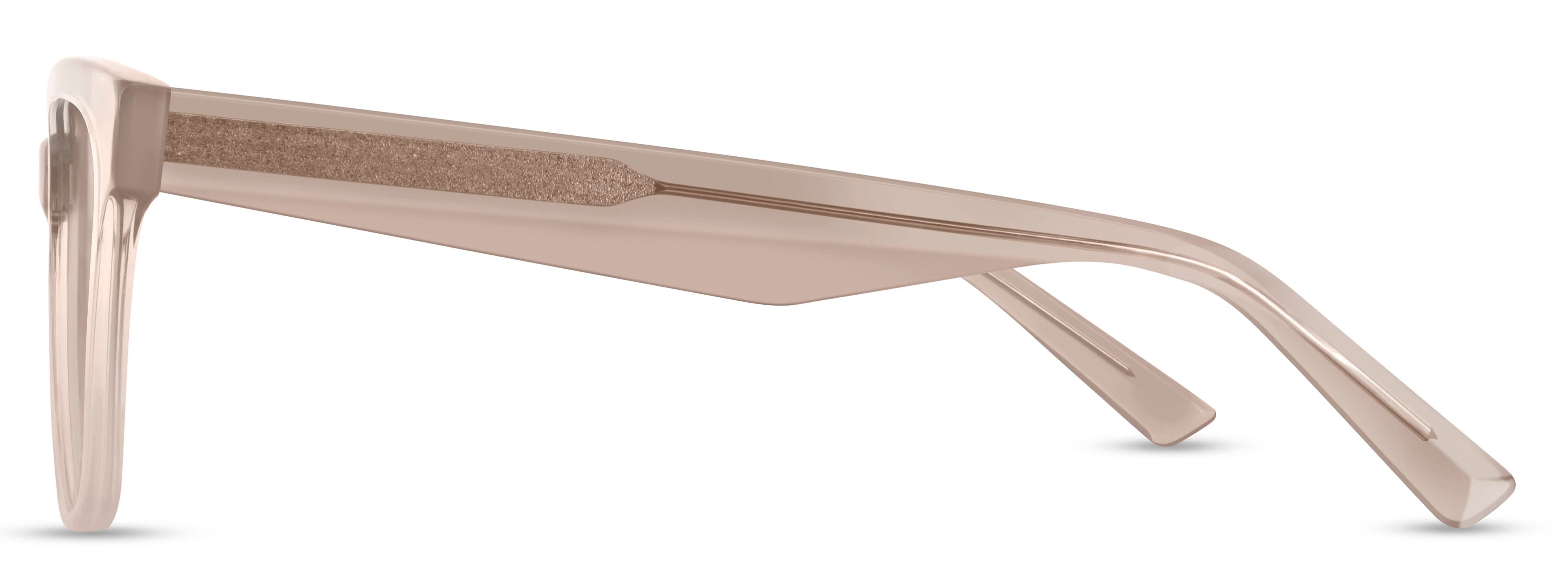 Side view of Arhlo frame ARH017#C2 Nude Pink