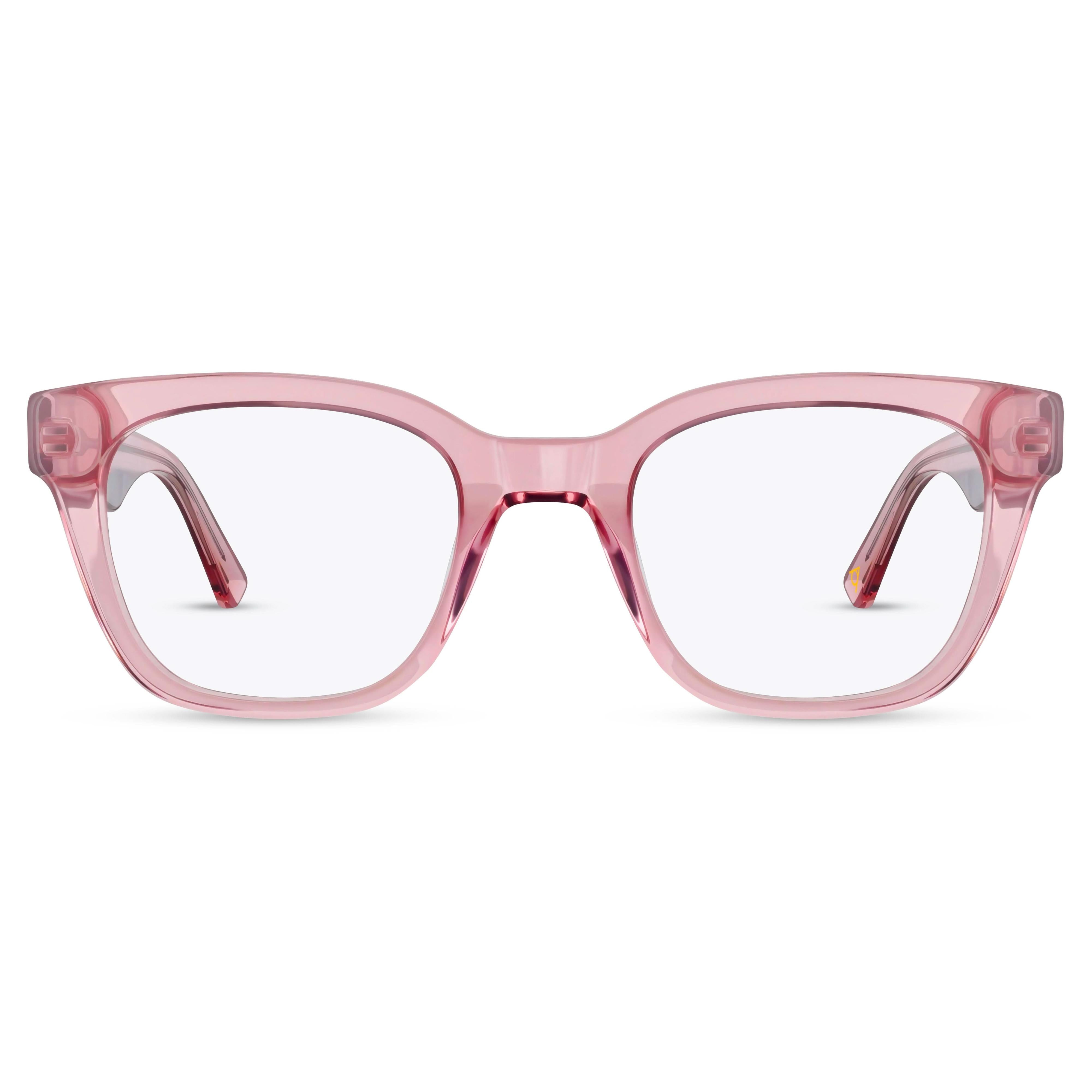 Front view of Arhlo frame ARH019#color_C2 Pink Crystal