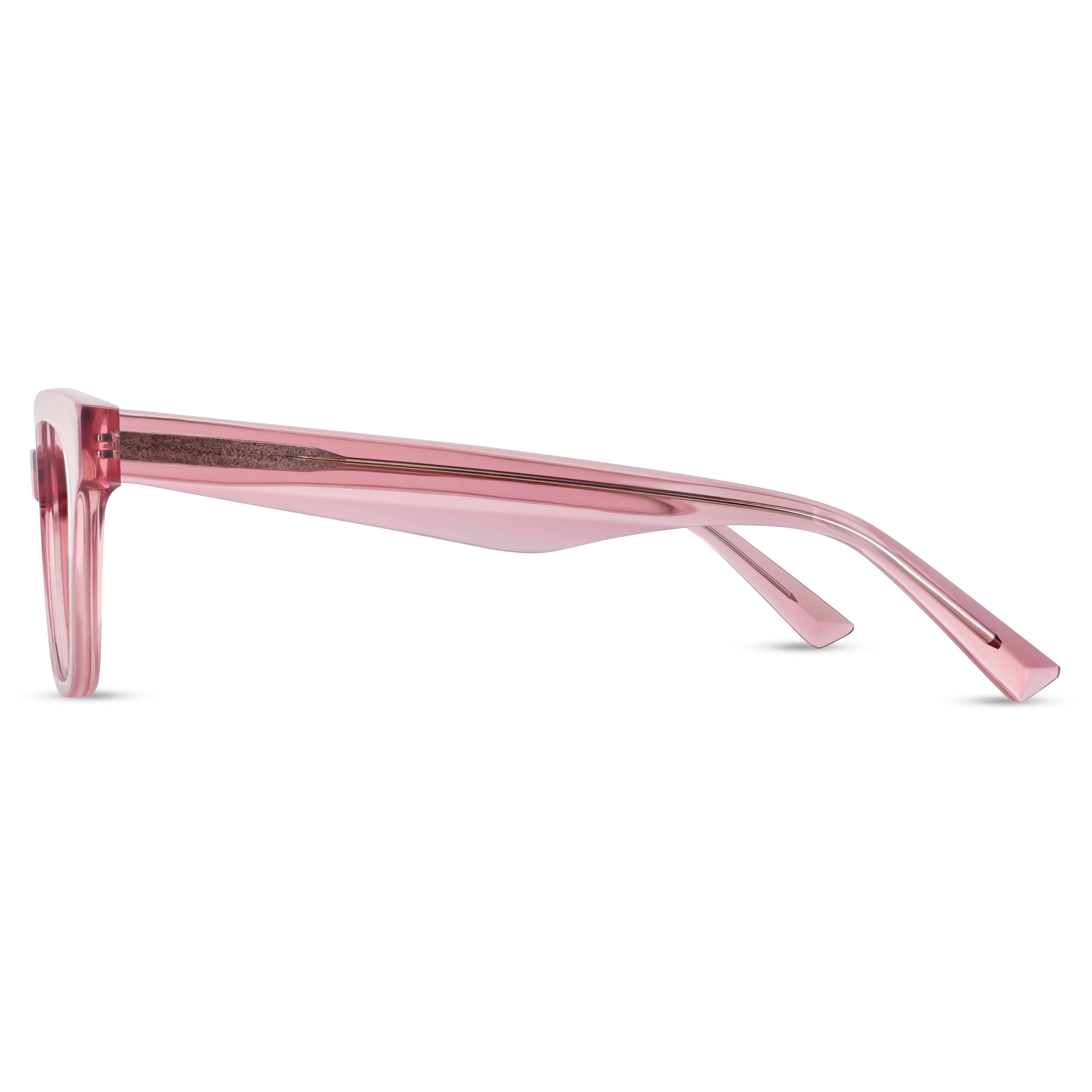 Angled view of Arhlo frame ARH019#color_C2 Pink Crystal