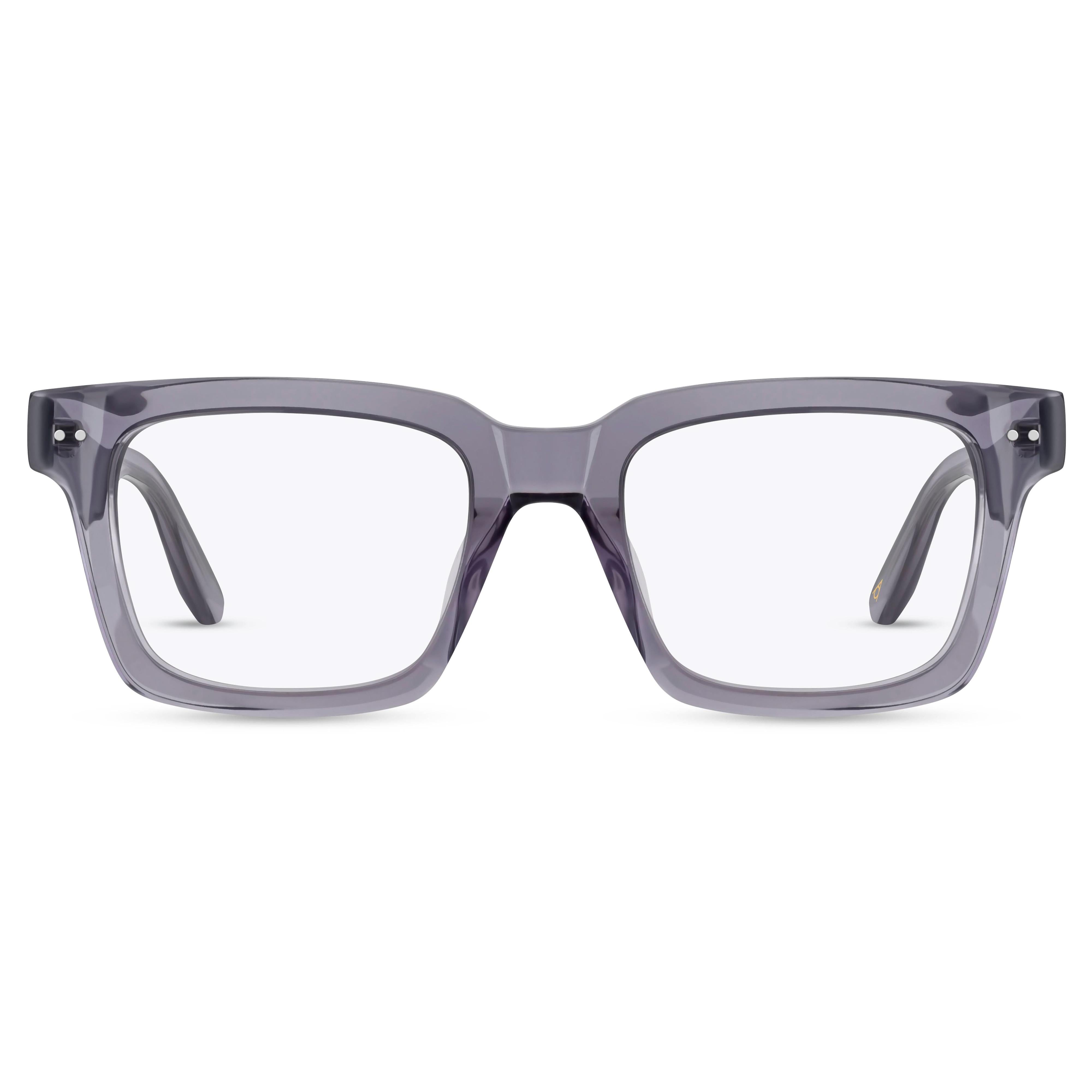 Front view of Arhlo frame ARH023#color_C2 Grey Crystal