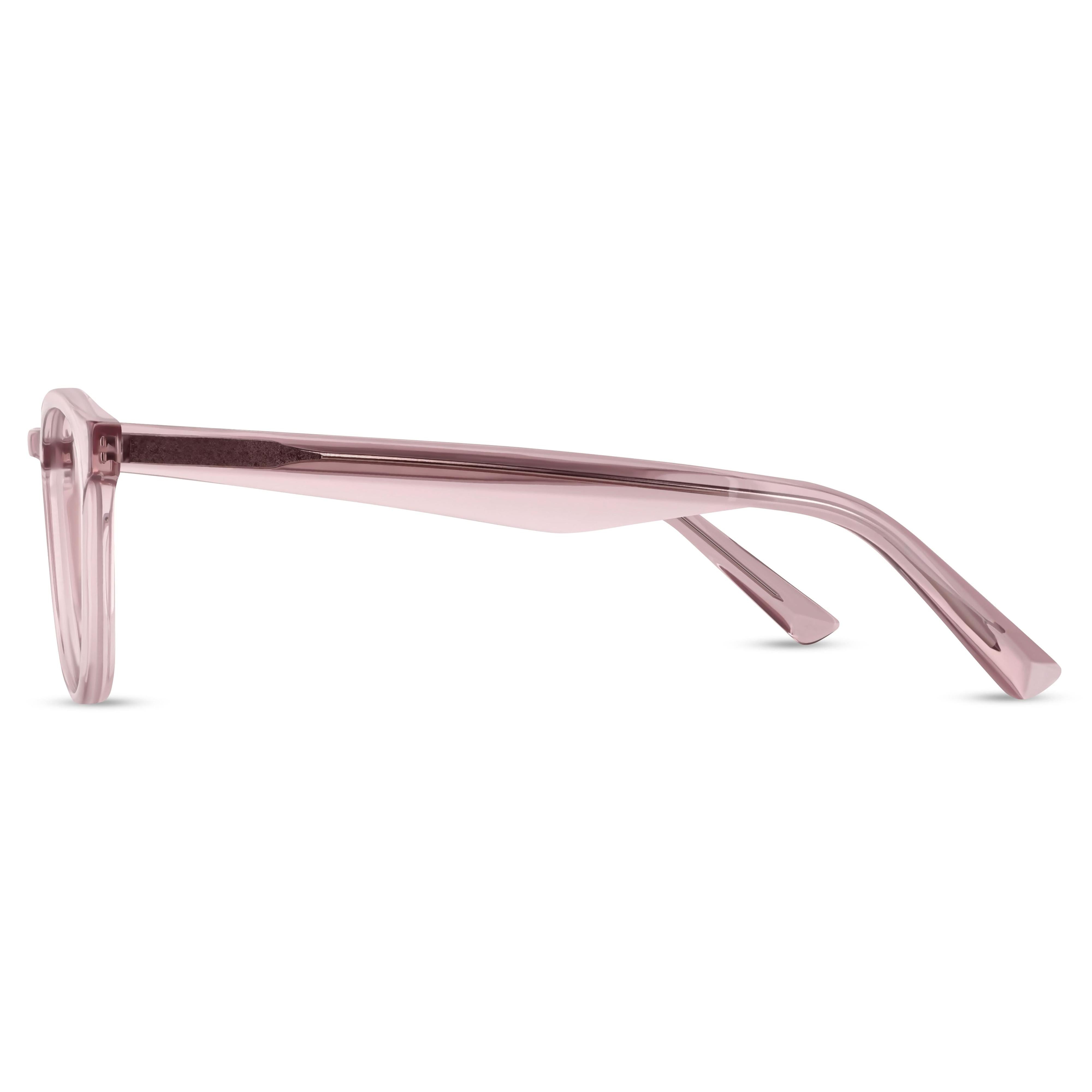 Angled view of Arhlo frame ARH024#color_C2 Pink Crystal