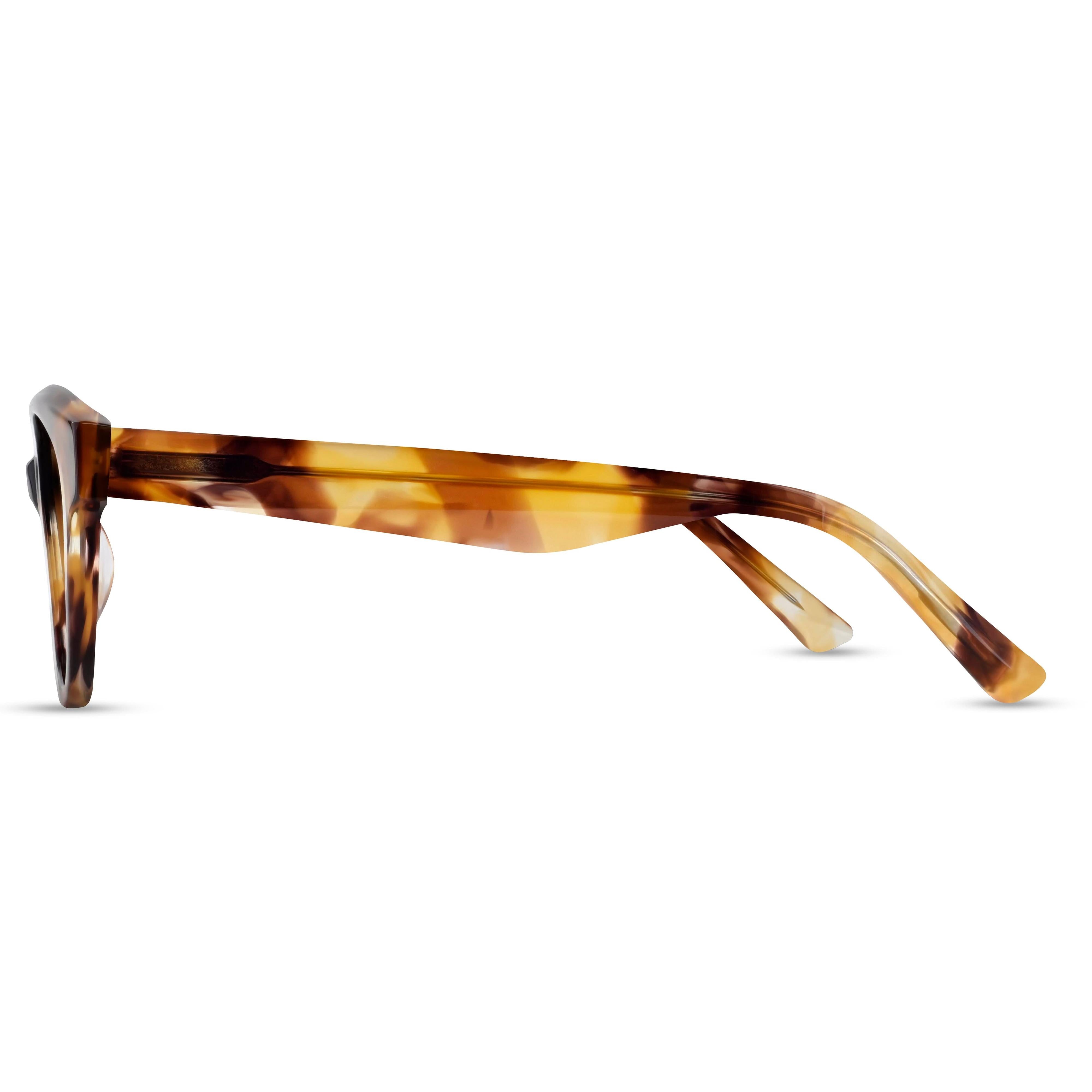 Angled view of Arhlo frame ARH026#color_C2 Brown Marble