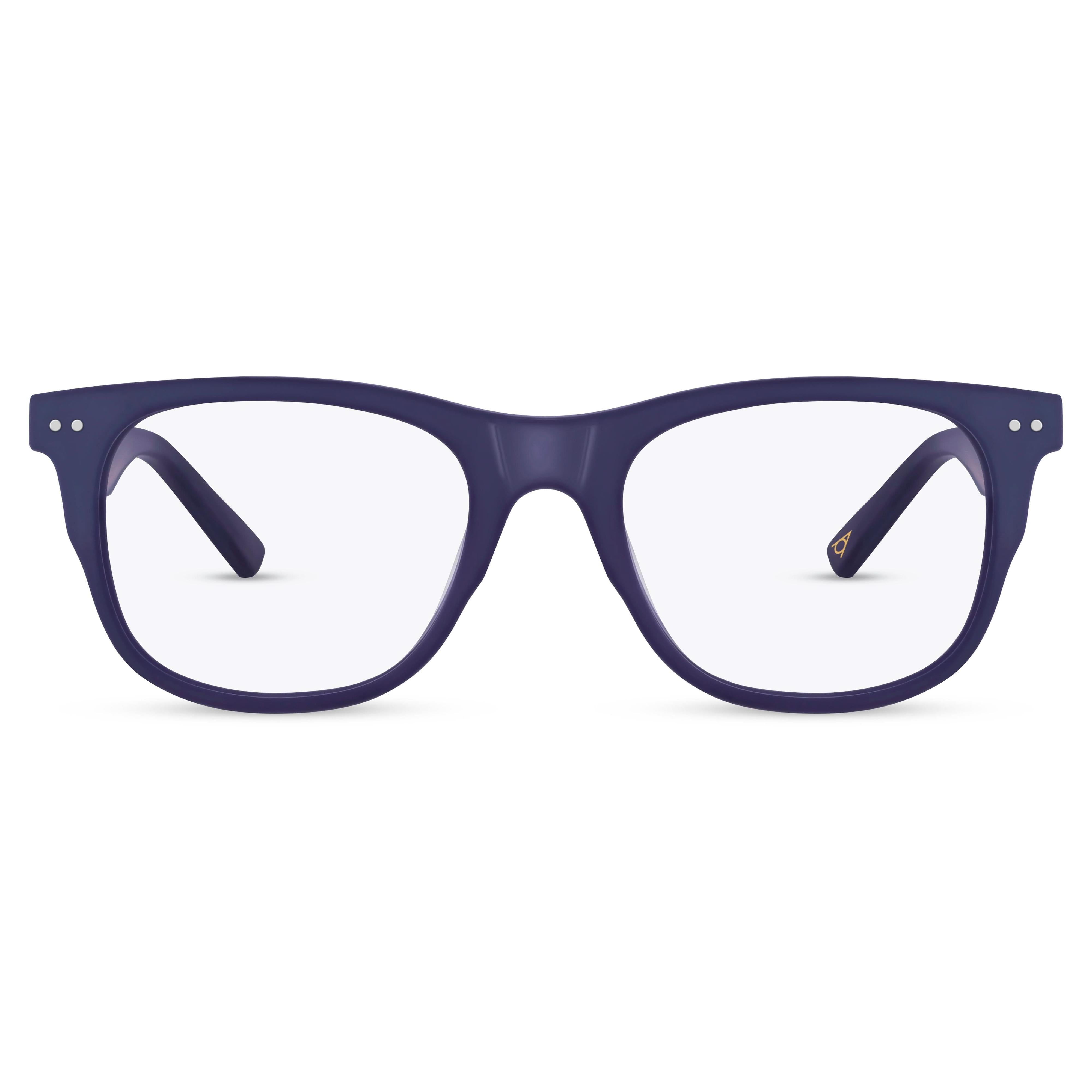 Front view of Arhlo frame ARH034#C2 Mat Navy