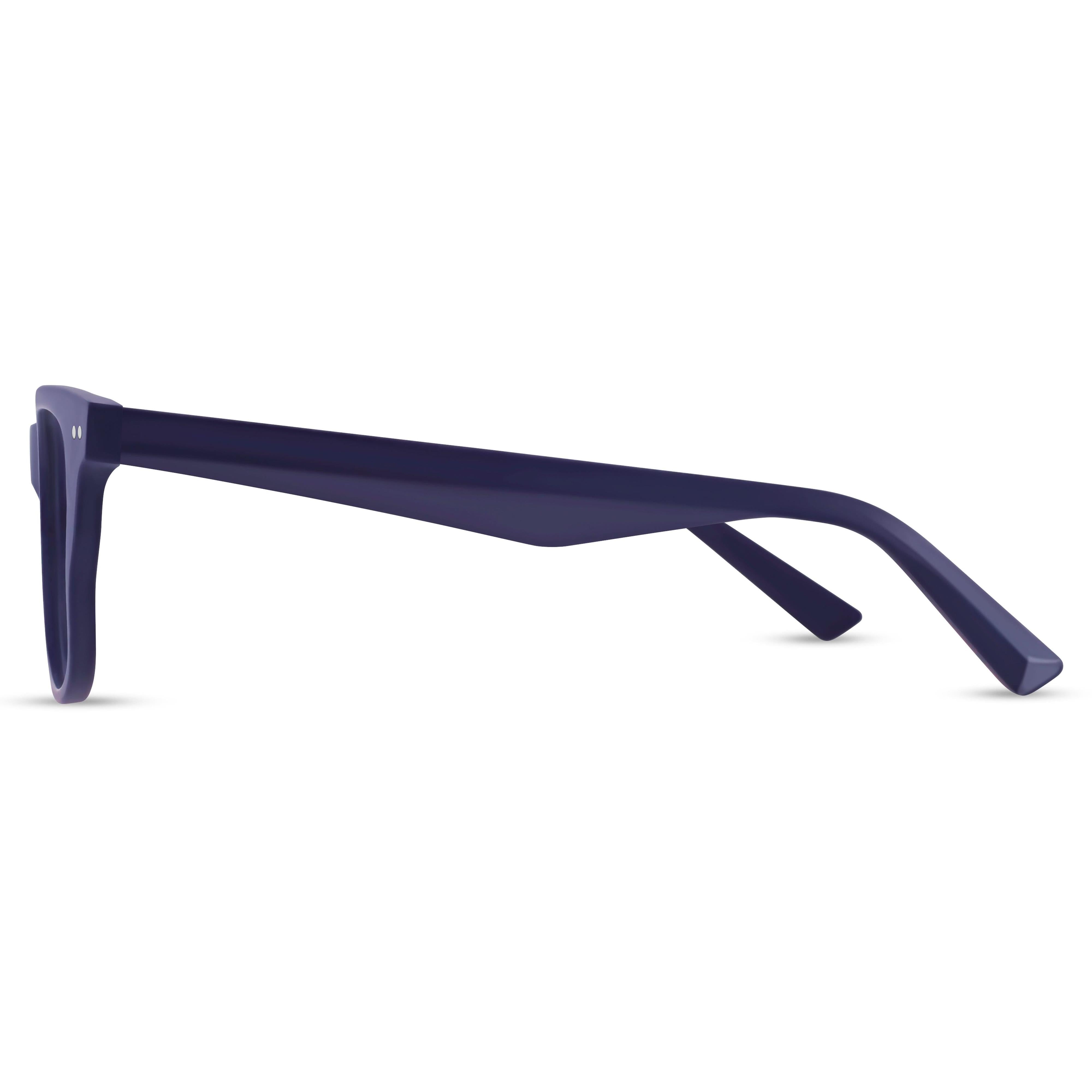 Angled view of Arhlo frame ARH034#C2 Mat Navy