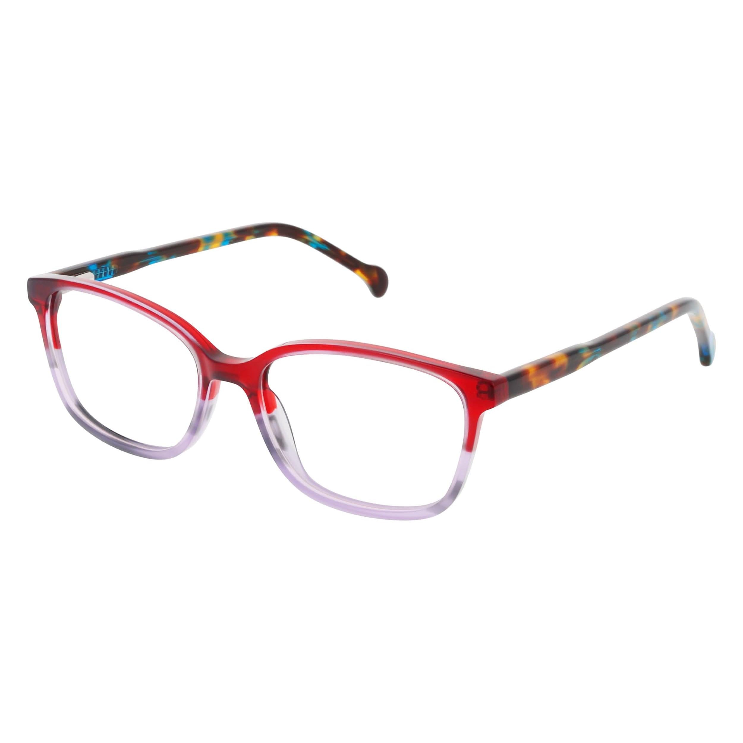 Angled view of Duncan and Todd frame BODIE5016C1-burgundypurple-mix#color_burgundypurple mix