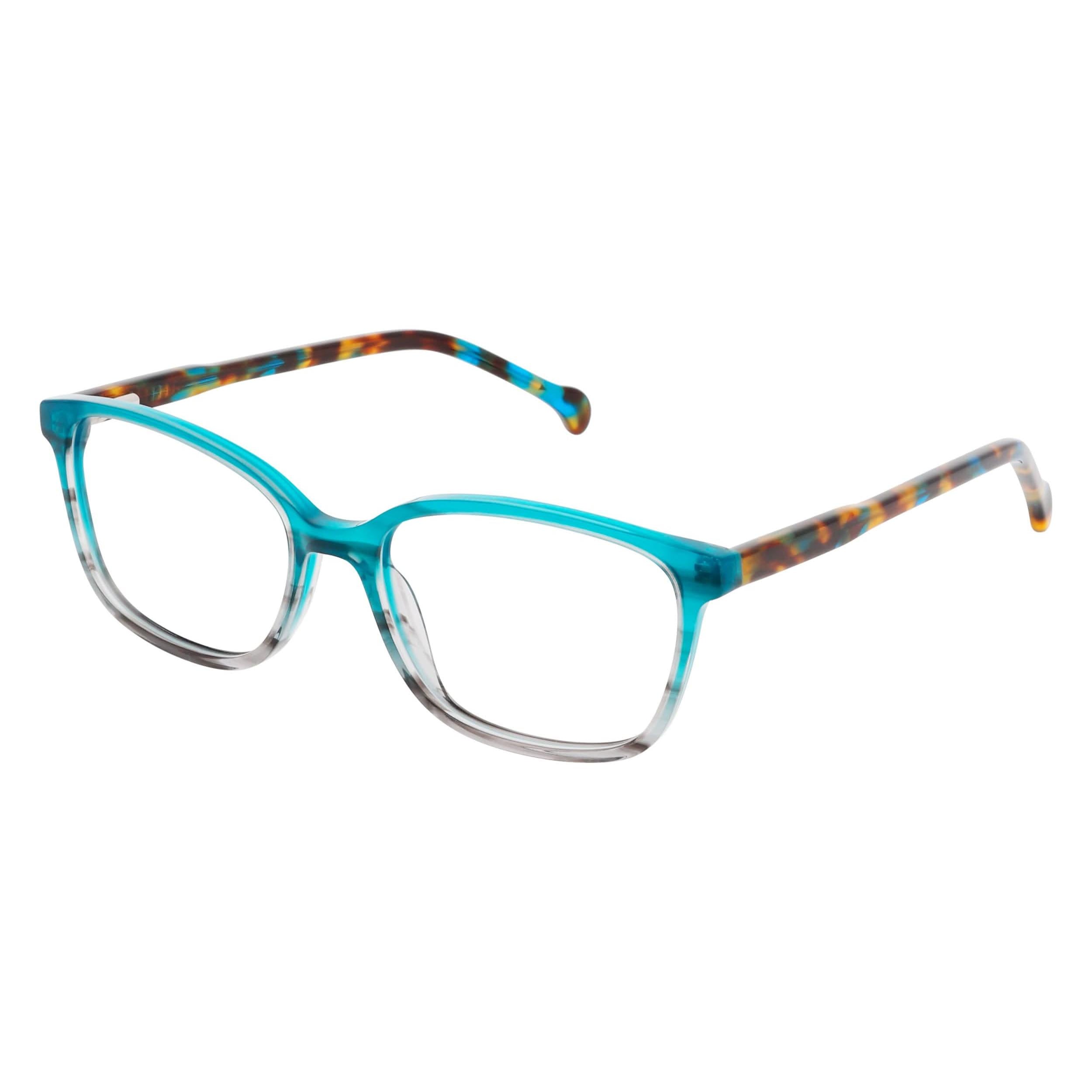 Angled view of Duncan and Todd frame BODIE5016C2-green-grey-mix#color_green grey mix