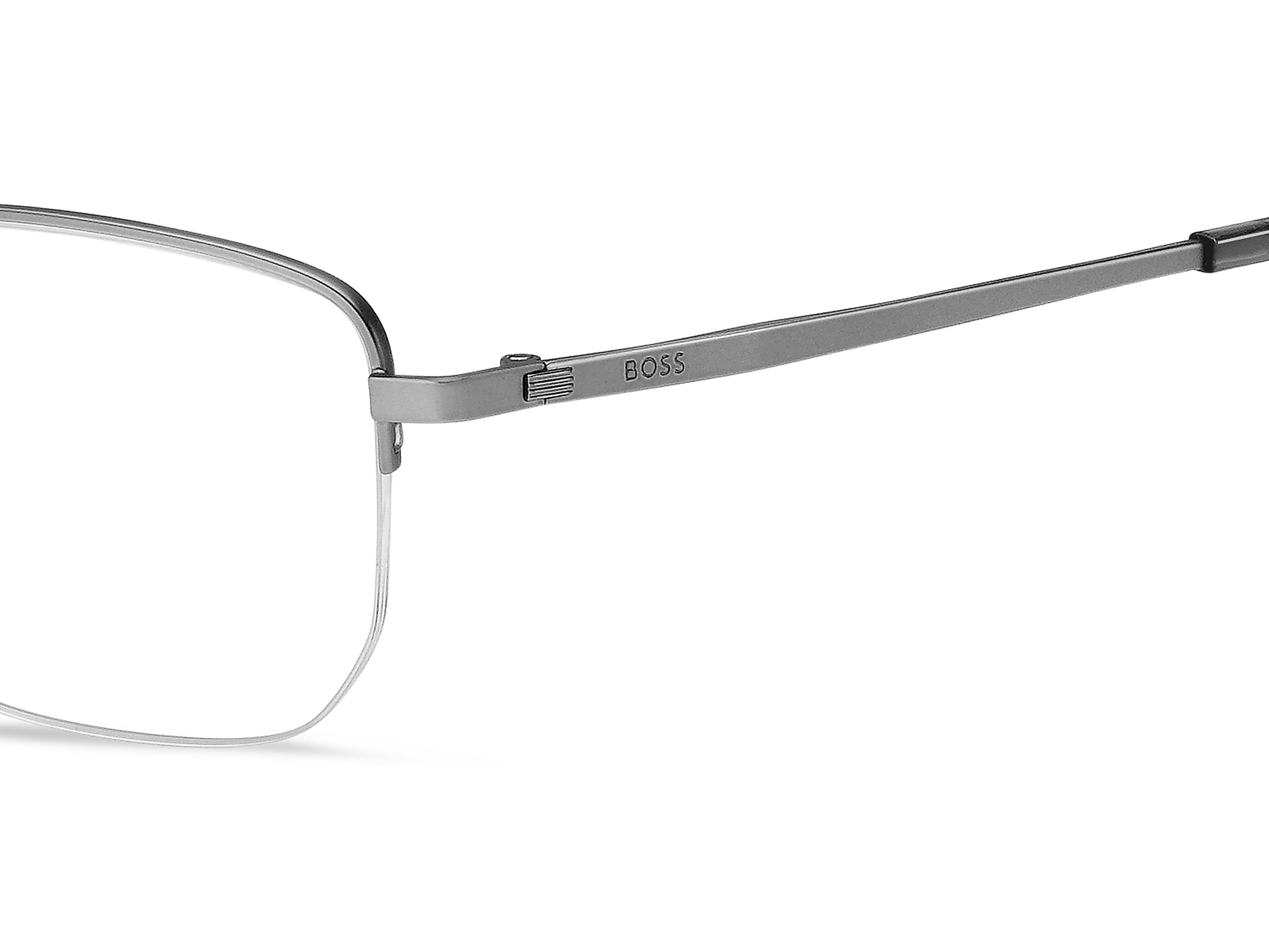 Back view of hugo boss 1646 frame #color_grey horn