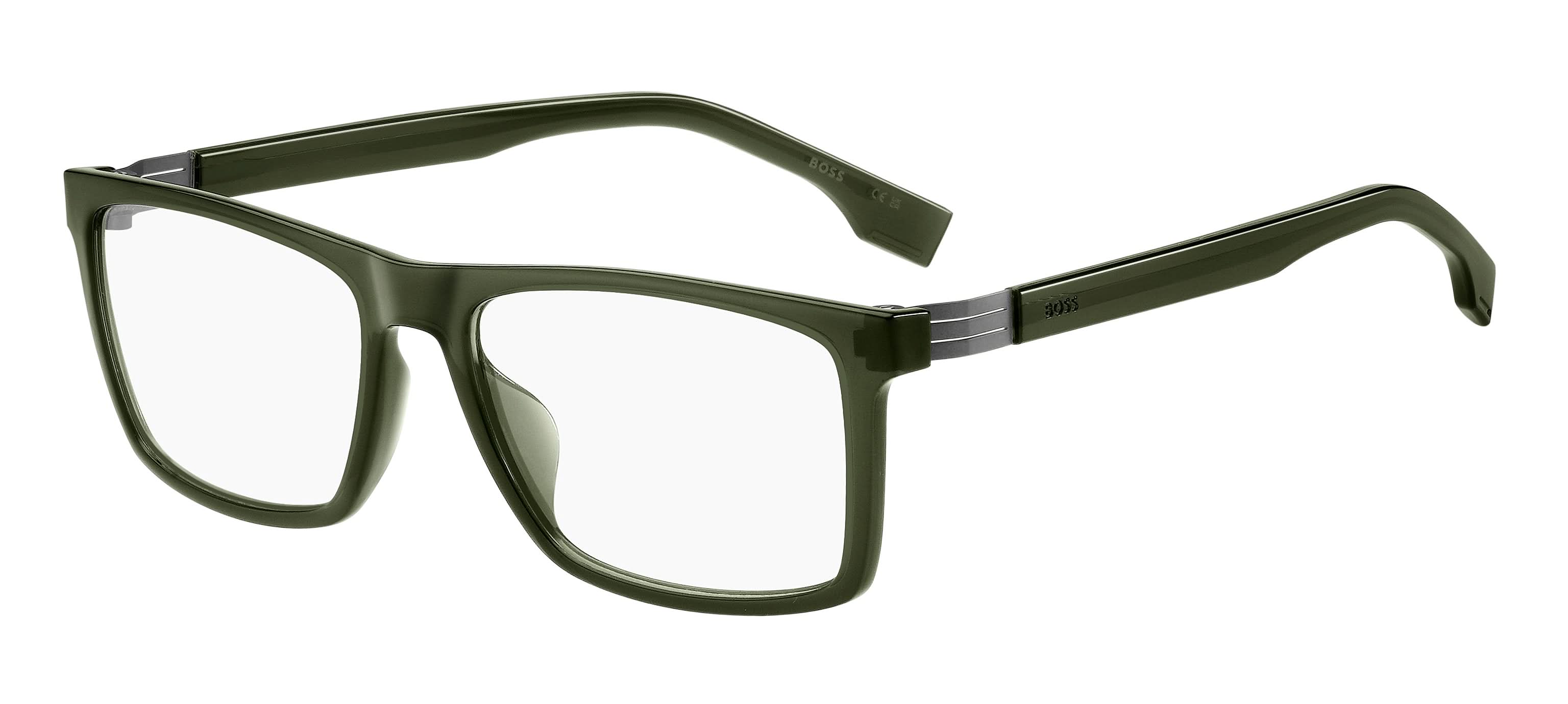 Left view of hugo boss 1701 frame #color_green