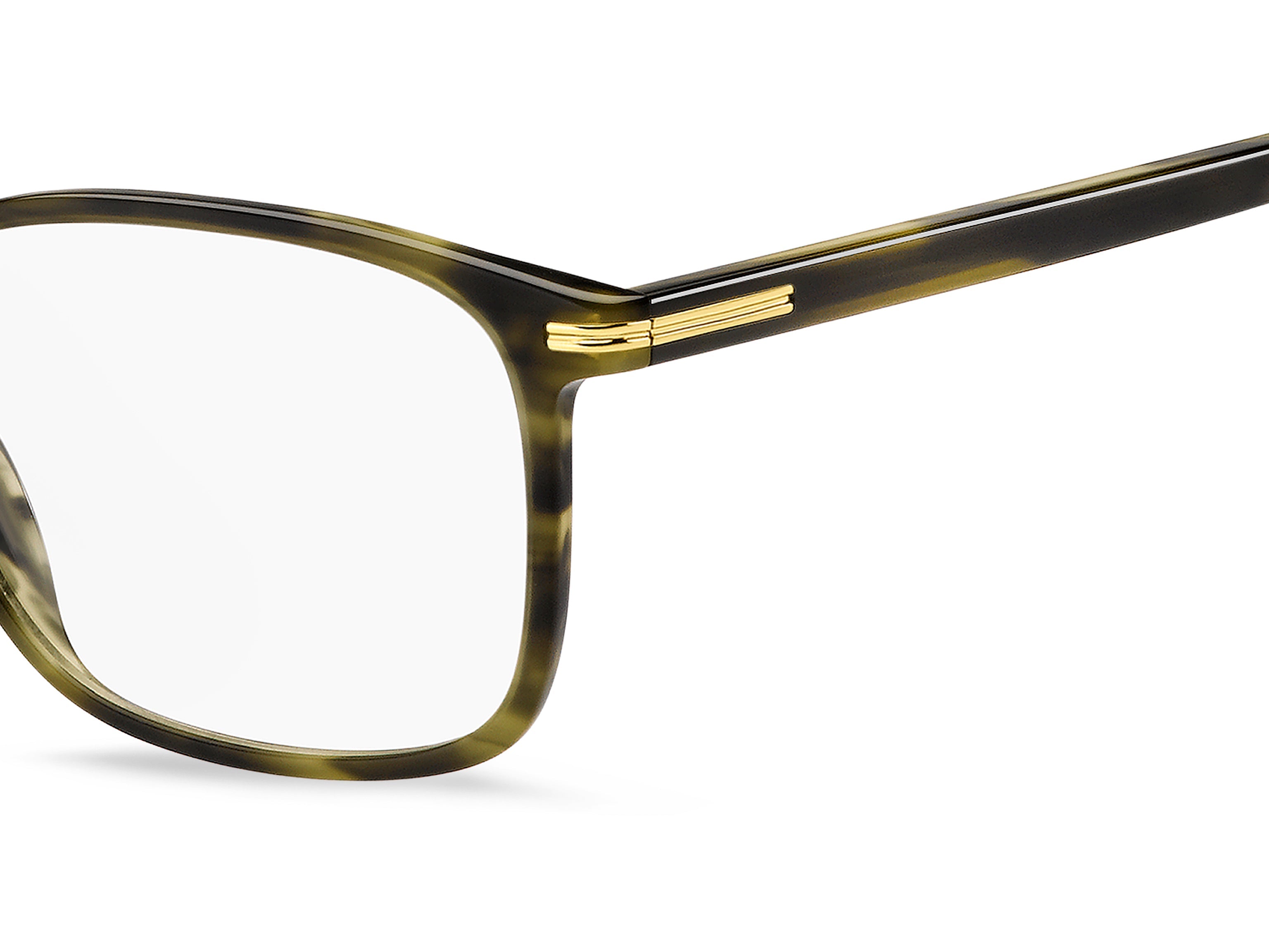 Back view of hugo boss 1727 frame #color_khaki horn