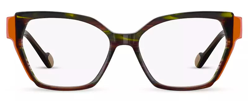 Front view of Cocoa Mint CM9197 #C1 Green Brown