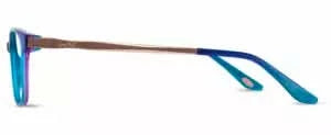 Side view of Cocoa Mint CM9205 #C2 Blue/Teal Fade