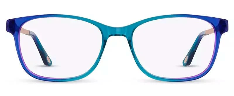 Front view of Cocoa Mint CM9205 #C2 Blue/Teal Fade