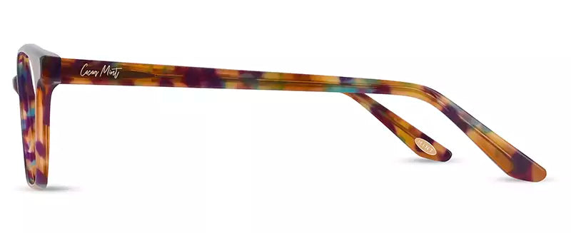 Side view of Cocoa Mint CM9206 #C1 Brown/Purple Marble