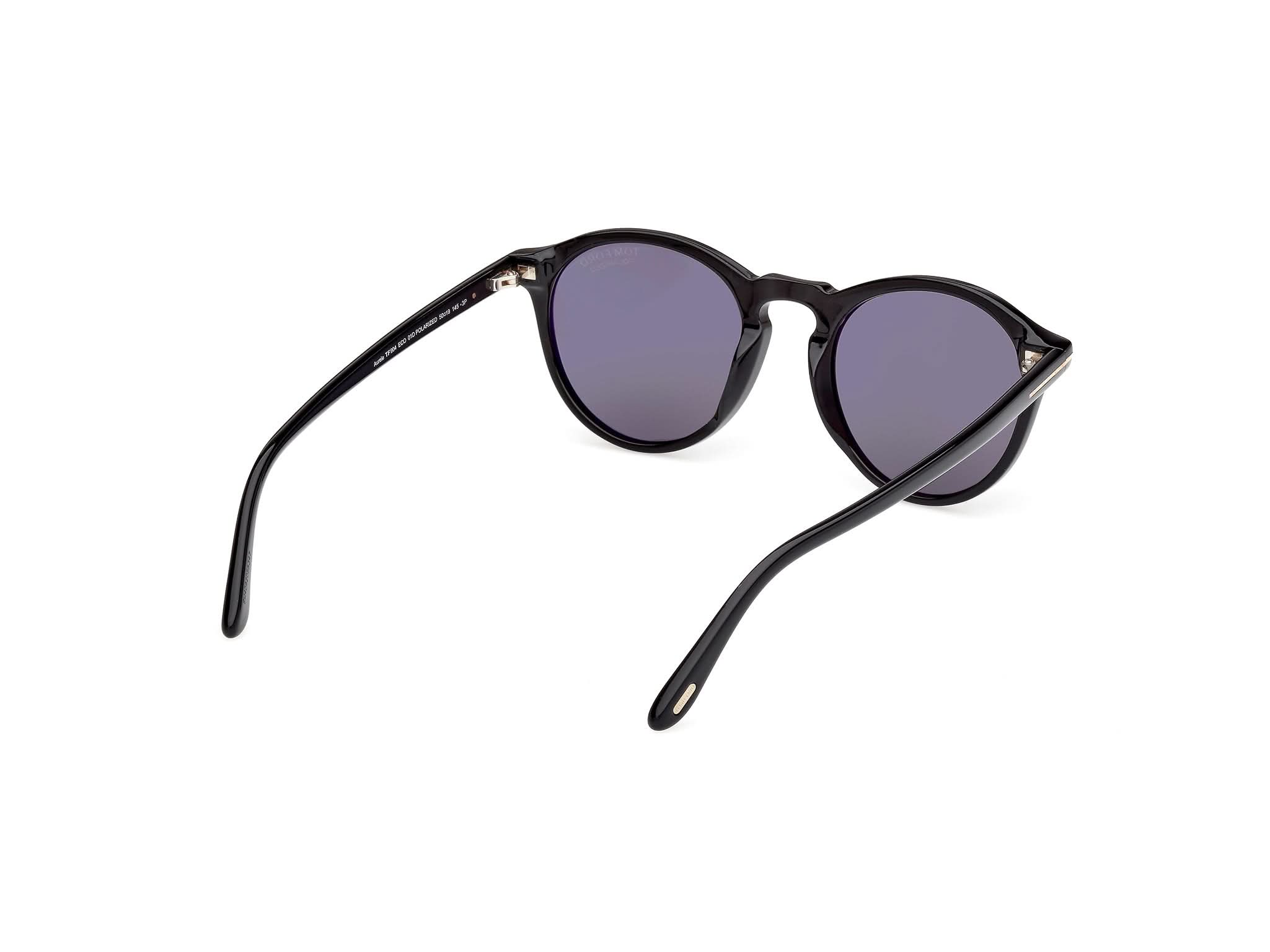Diagnoal Side view of Tom Ford Aurele 1#color_Shiny Back