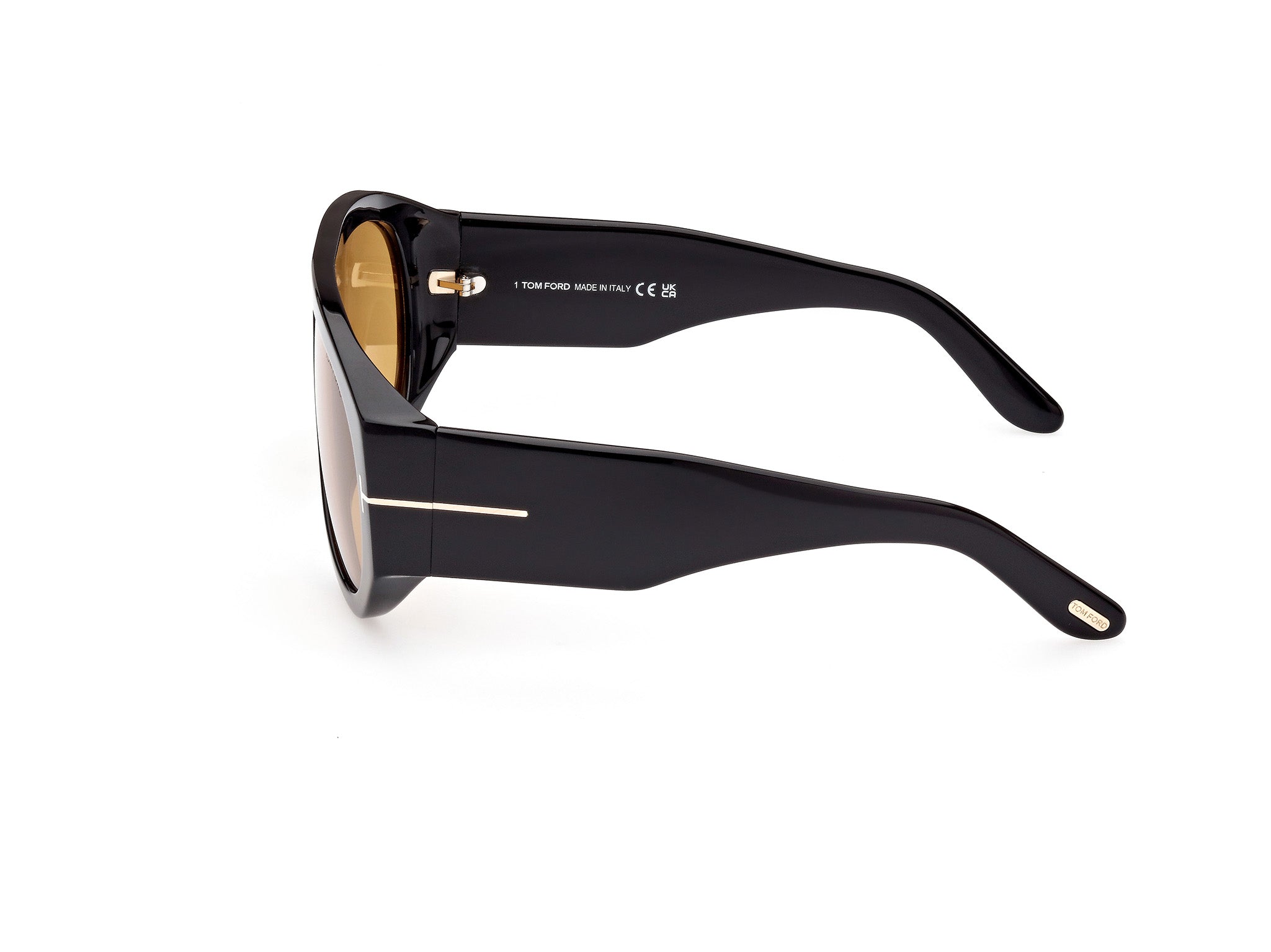Side View of Tom Ford Bronson 1#color_Shiny Back