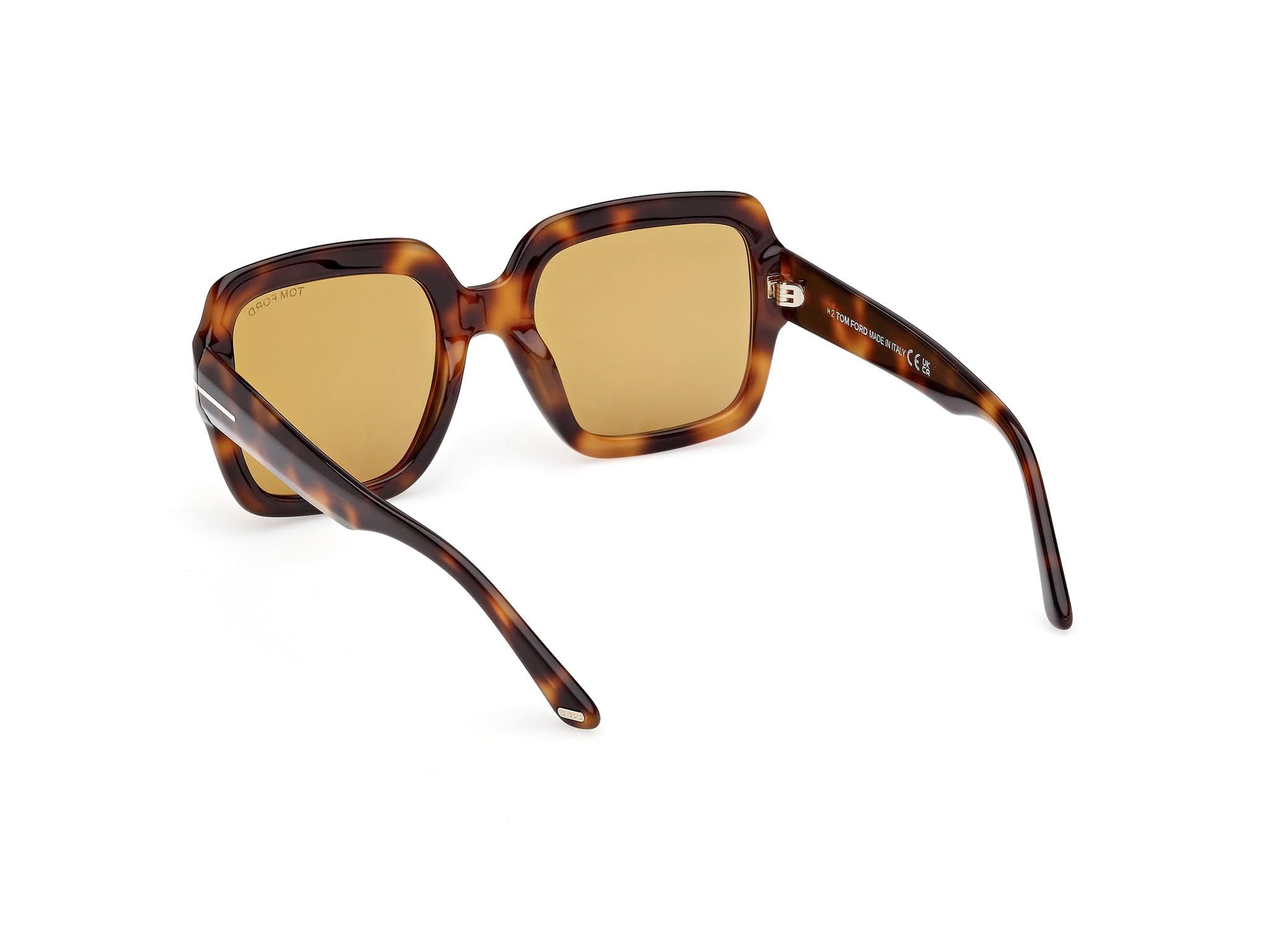 Back Side View of Tom Ford Kaya 1#color_Dark Havana