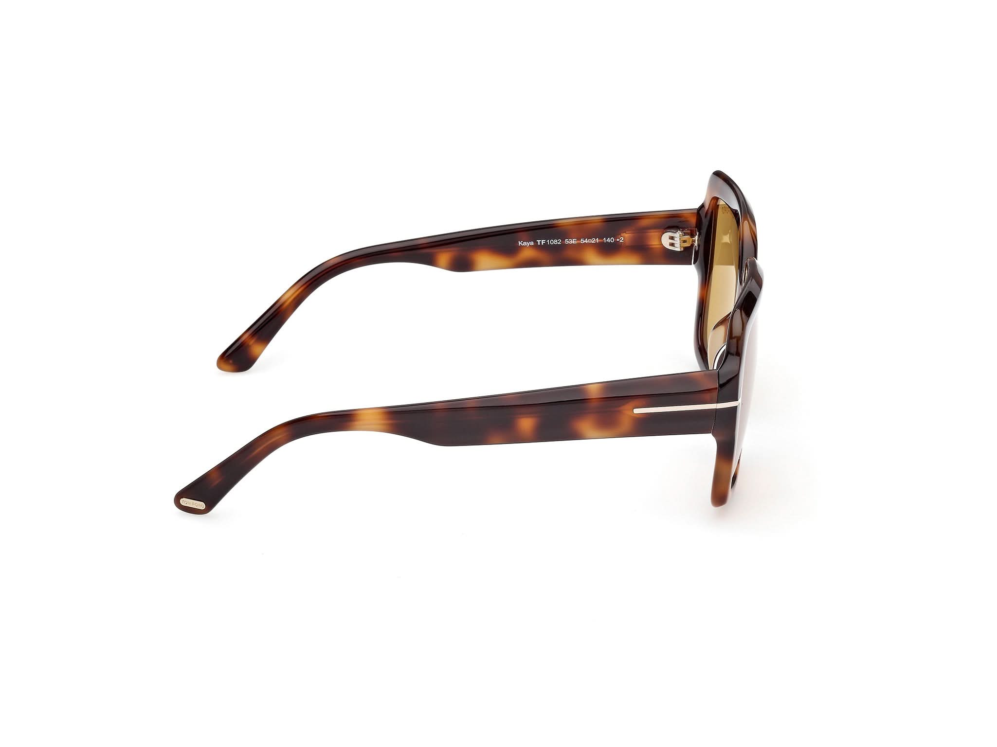 90 deg view of Tom Ford Kaya 1#color_Dark Havana