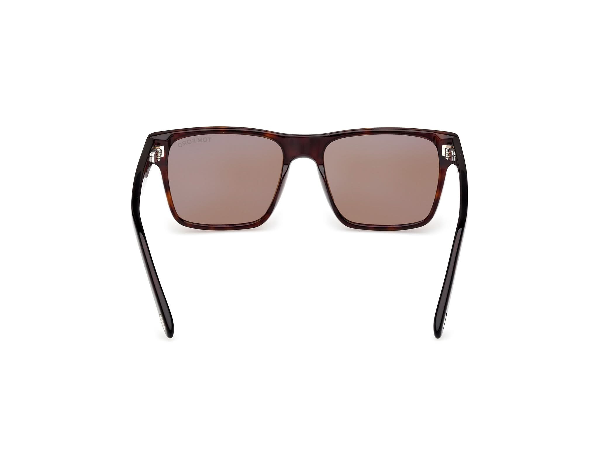 Back view of Tom Ford Calder 1#color_Dark Havana