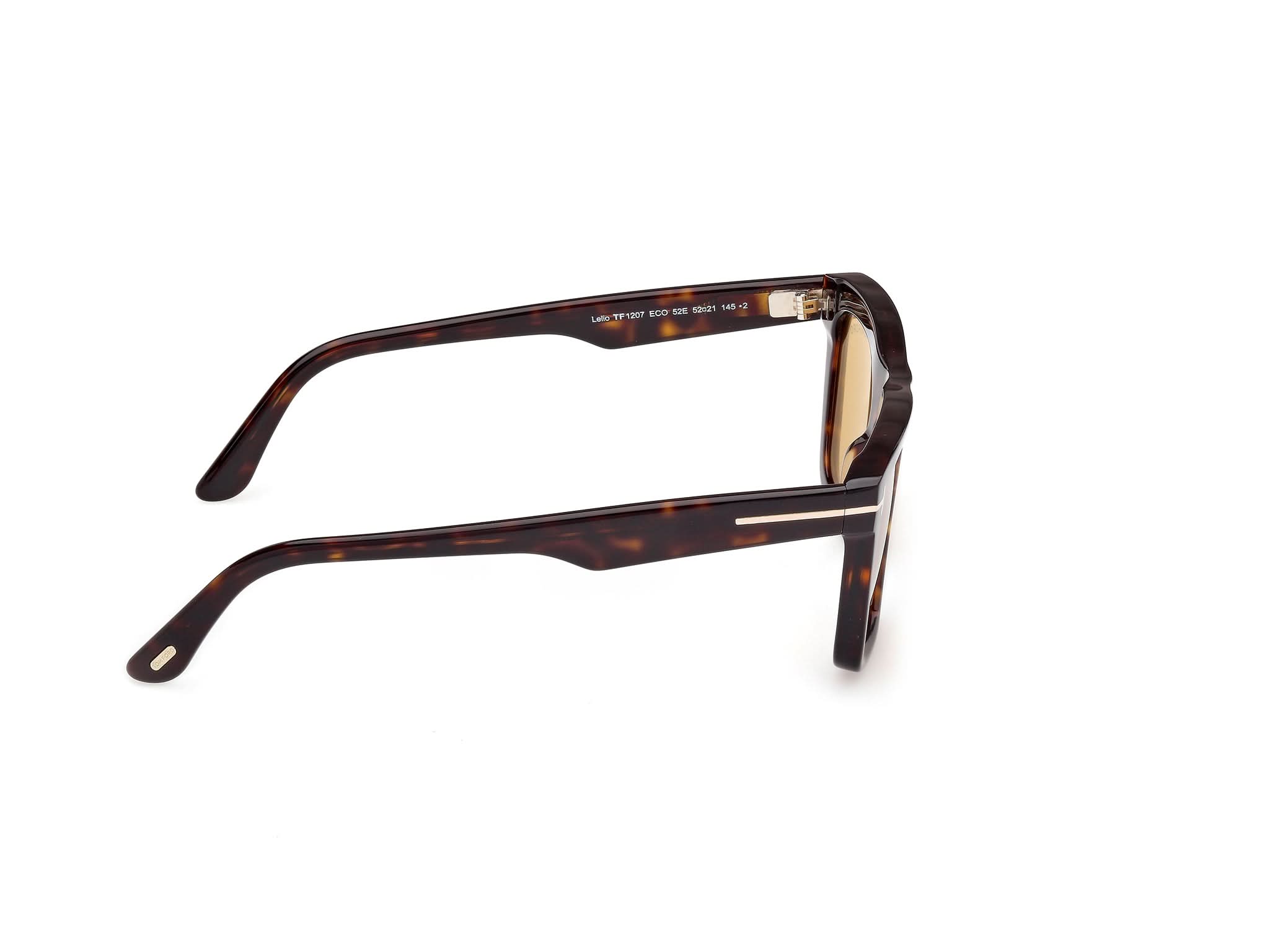 90 deg view of Tom Ford Lelio 1#color_Dark Havana