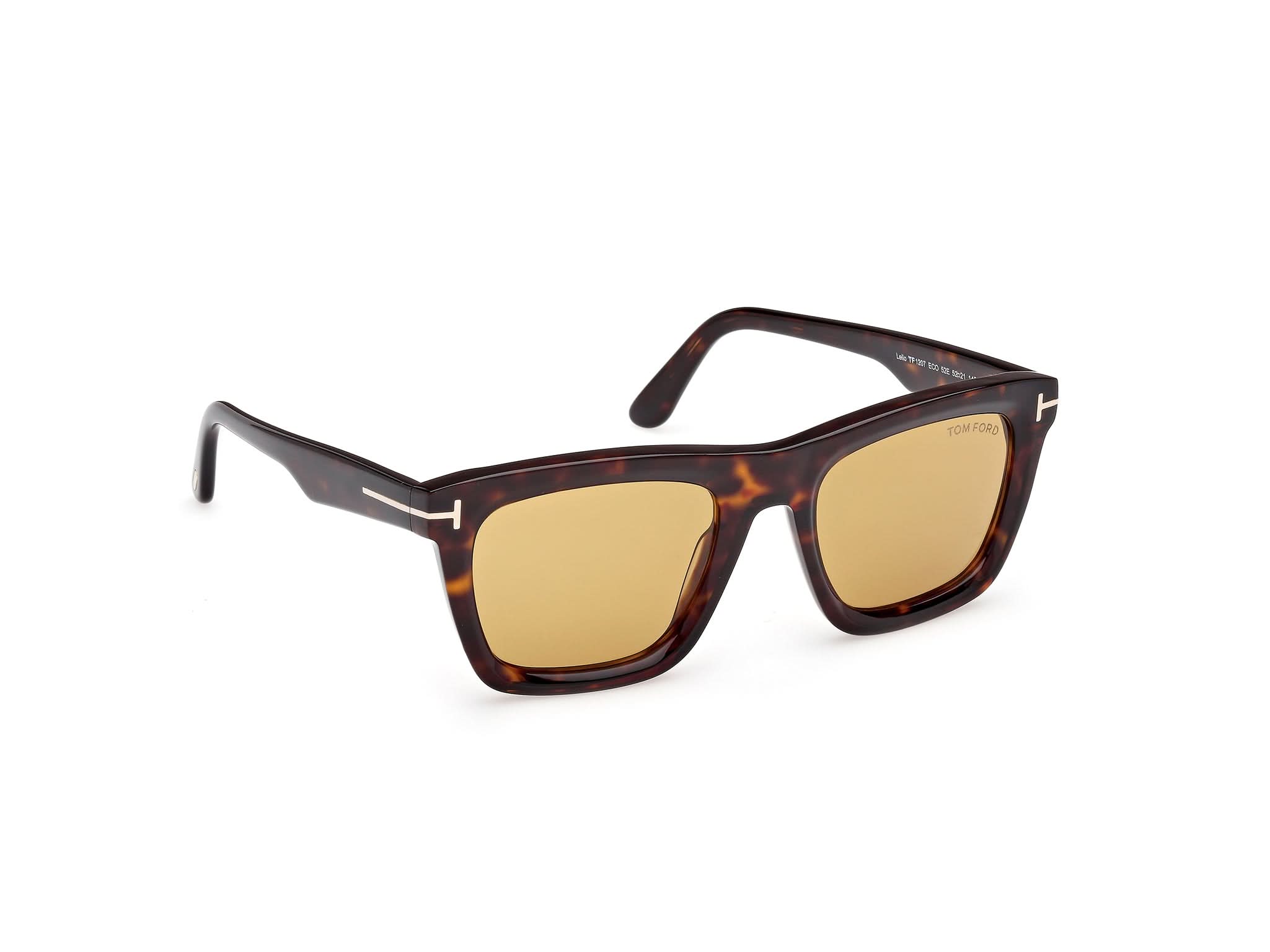 Right side view of Tom Ford Lelio 1#color_Dark Havana