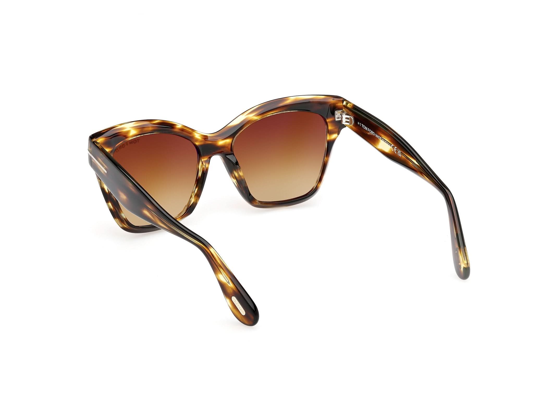 Back Side View of Tom Ford Elvira 1#color_Havana