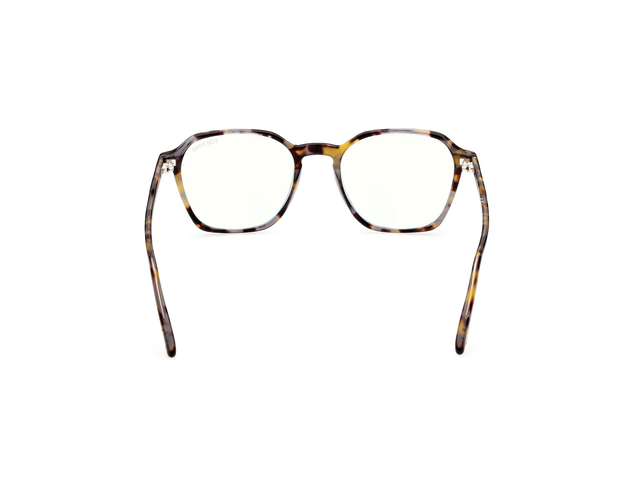 Back view of Tom Ford FT5804 1#color_shiny grey crystal havana
