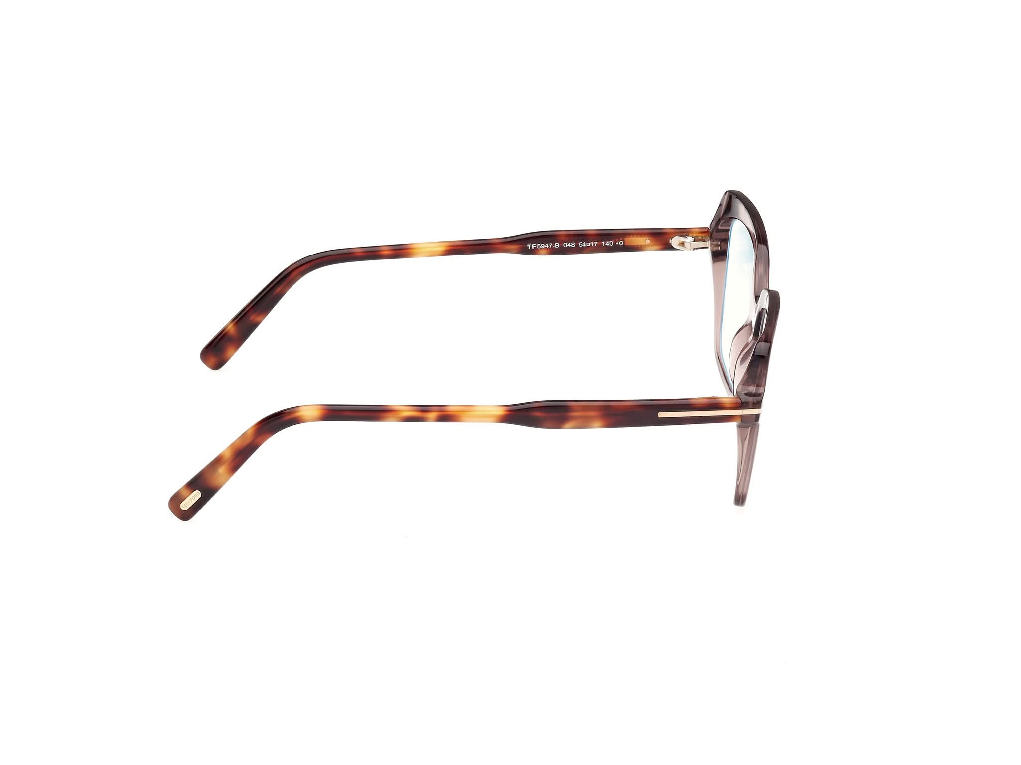 Right side view of Tom Ford FT5938 1#color_matte blue