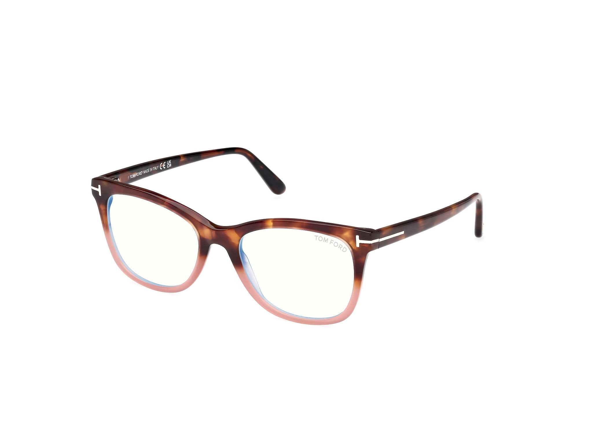 Diagnoal Side view of Tom Ford FT5986 1#color_havana