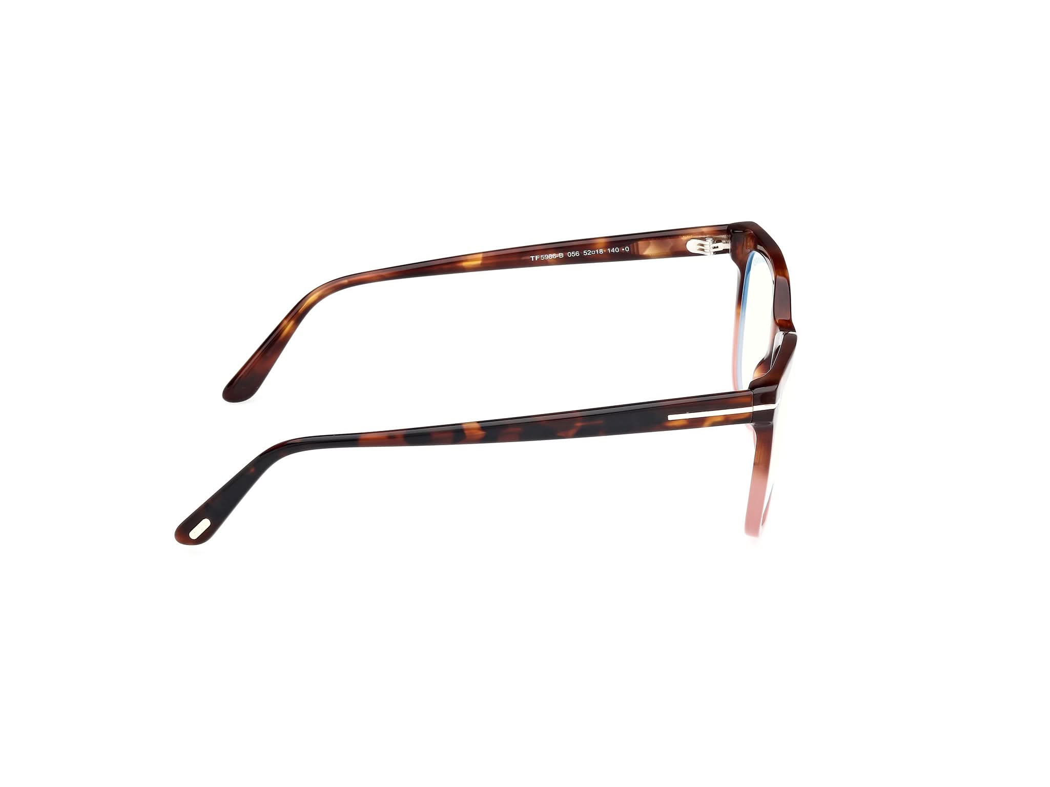 90 deg view of Tom Ford FT5986 1#color_havana