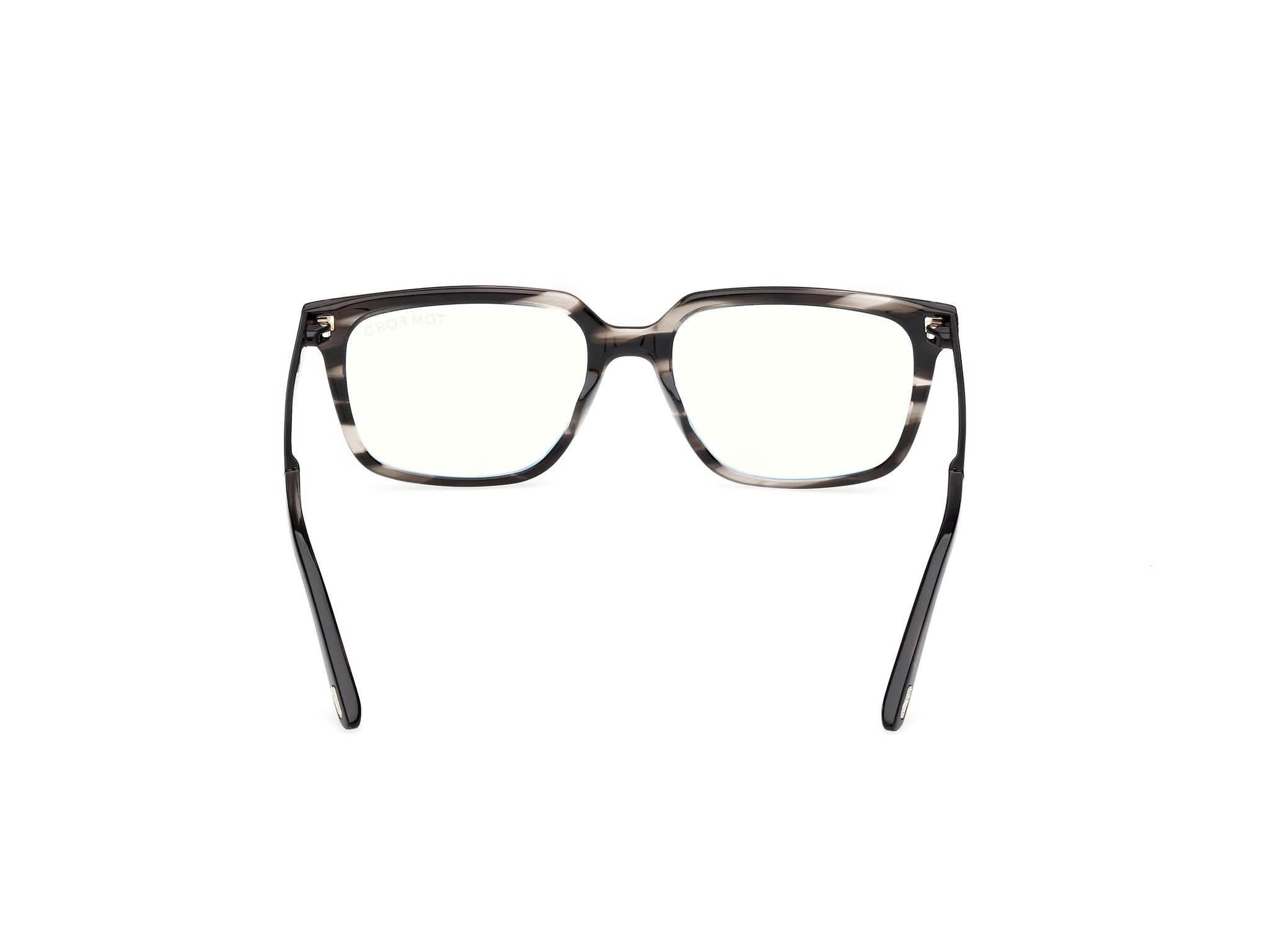 Back view of Tom Ford FT6039 1#color_bunt havana
