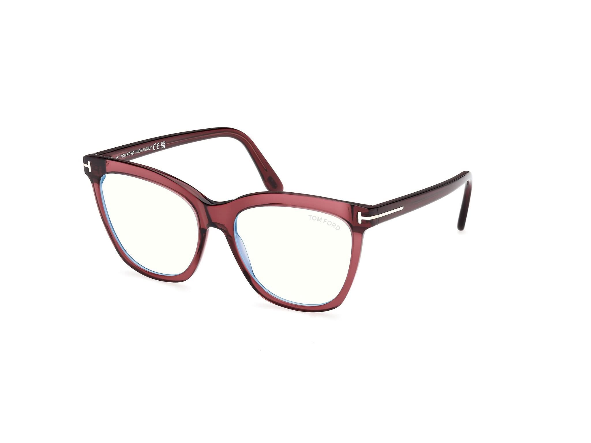 Side View of Tom Ford FT6042 1#color_Bordeaux shiny