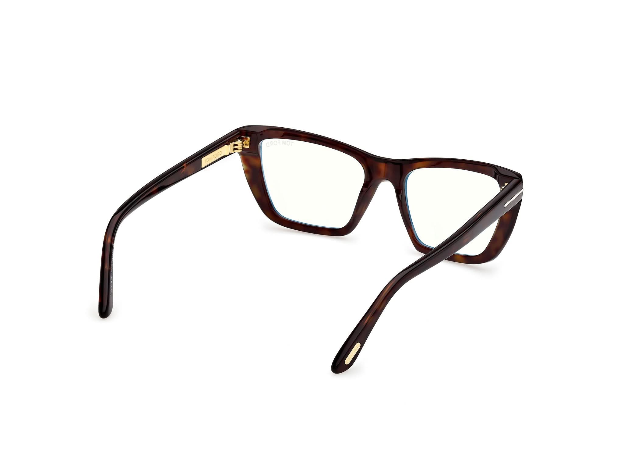 Diagnoal Side view of Tom Ford FT6042 1#color_Dunkel Havana
