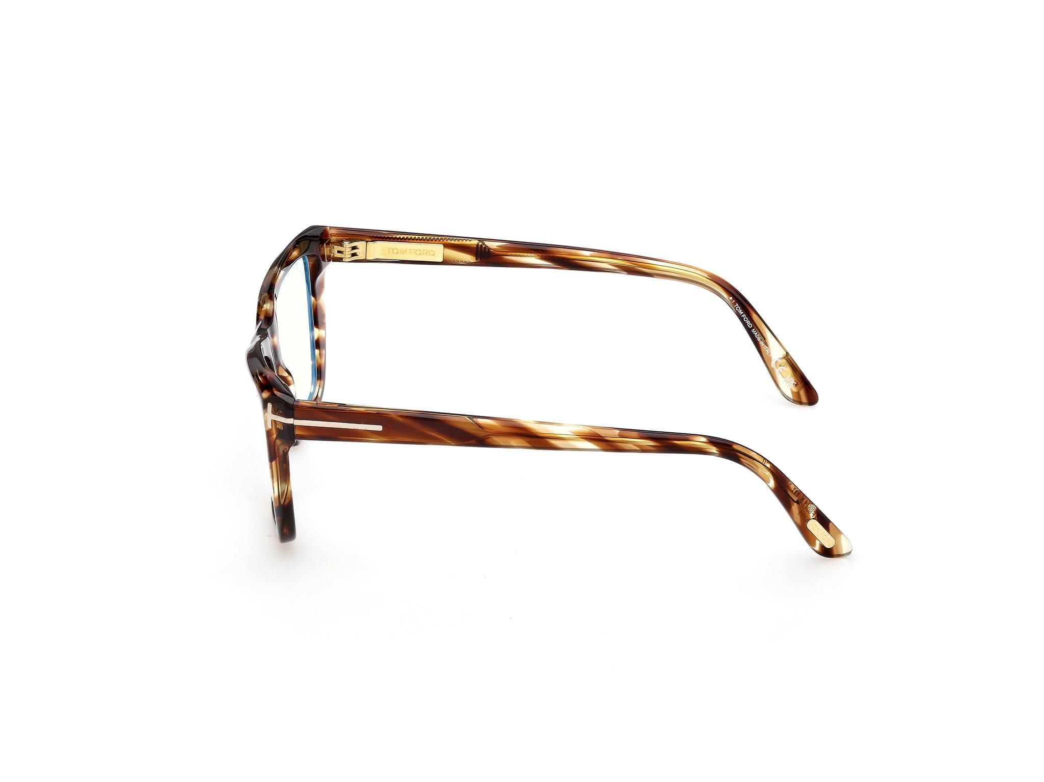 90 deg view of Tom Ford FT6042 1#color_Bunt Havana