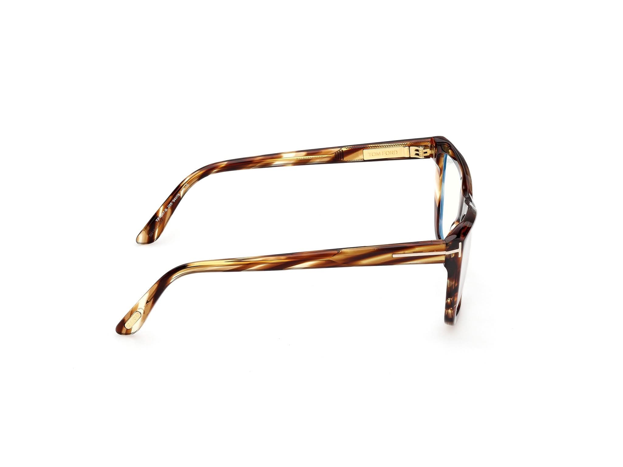 Right side view of Tom Ford FT6042 1#color_Bunt Havana