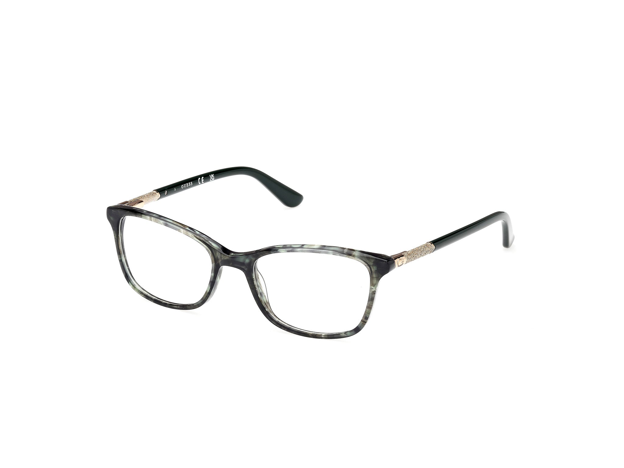Side view of Guess GU2658 098  1#color_dark green