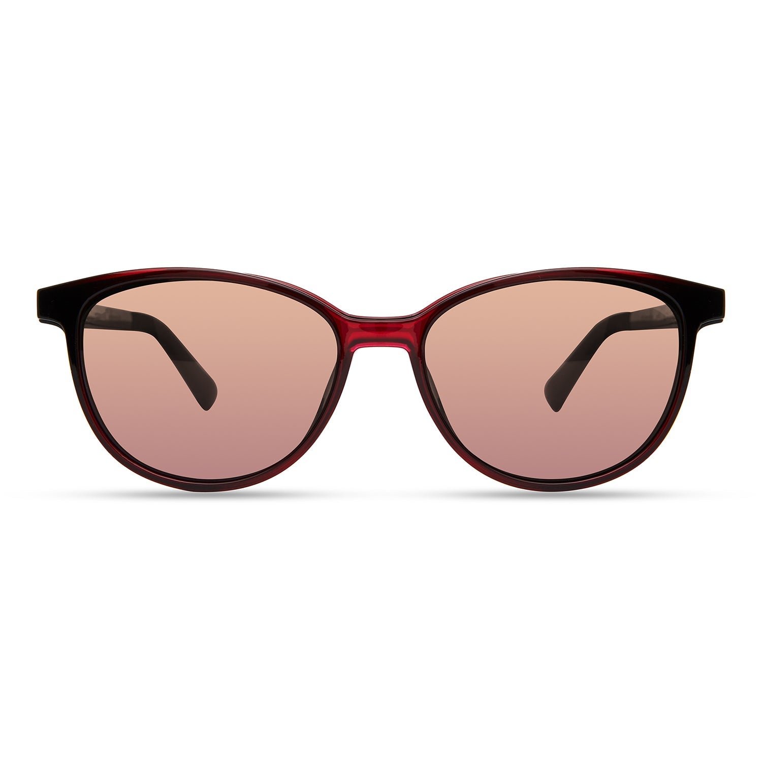 Front Clip on view of Eco Pomelo  1#color_pink berry