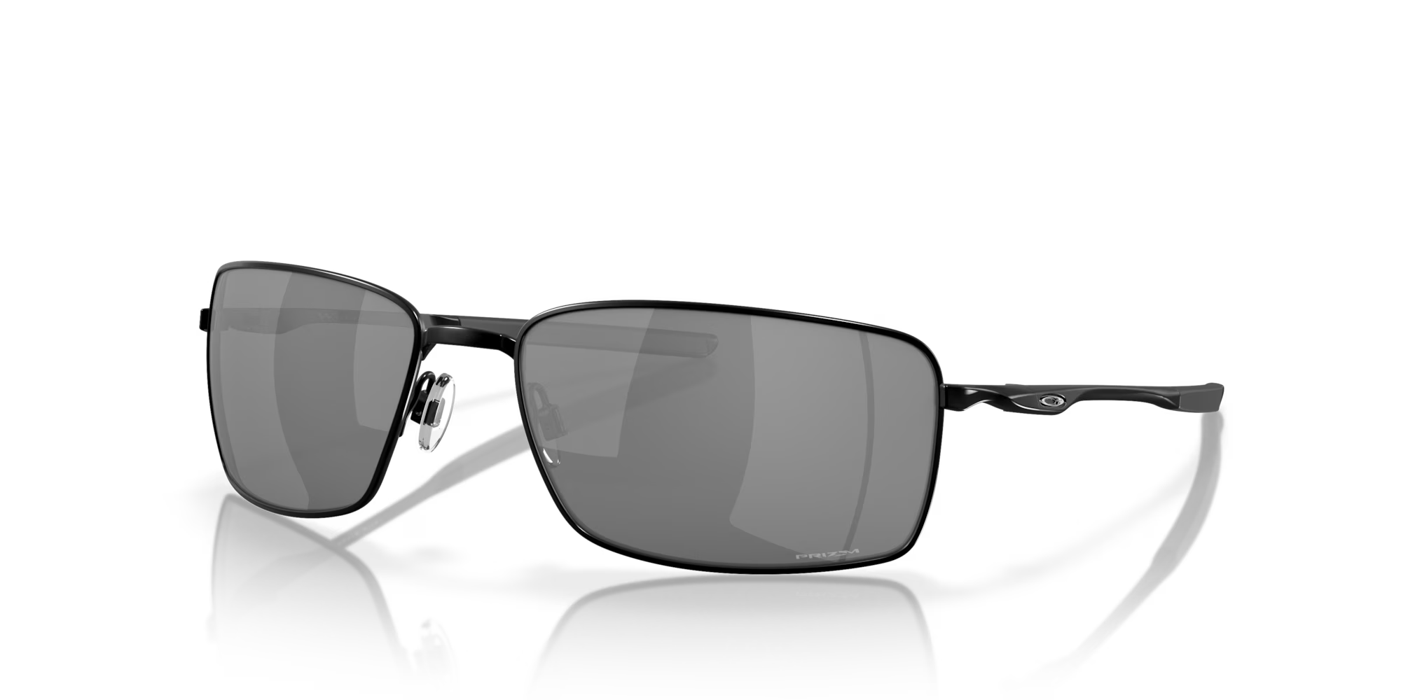 Front view of Oakley Square wire #color_Polished black
